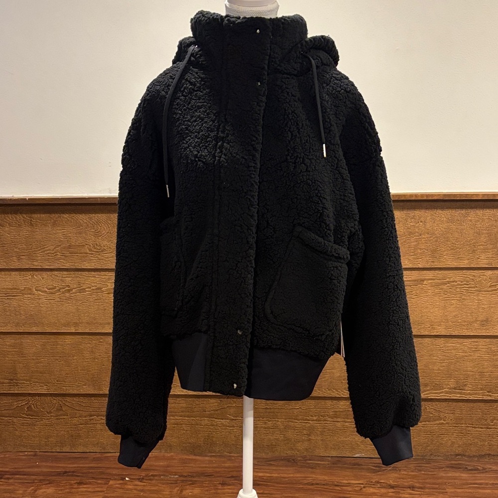 Glyder Black Sherpa Hooded Jacket